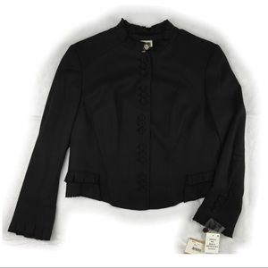 NWT Anne Klein Black Cropped Jacket